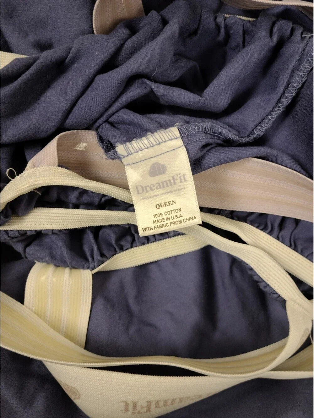 DreamFit 100% Cotton Fitted Sheet Queen